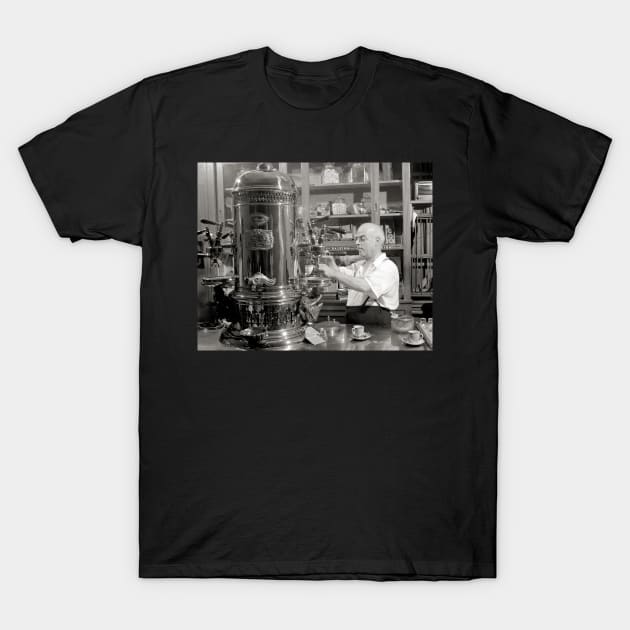 Espresso Coffee Shop, 1942. Vintage Photo T-Shirt by historyphoto